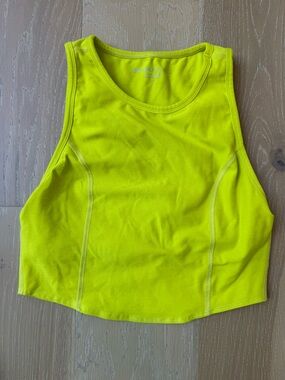 Beyond Yoga Spacedye Crop Tank Top - neon yellow/green